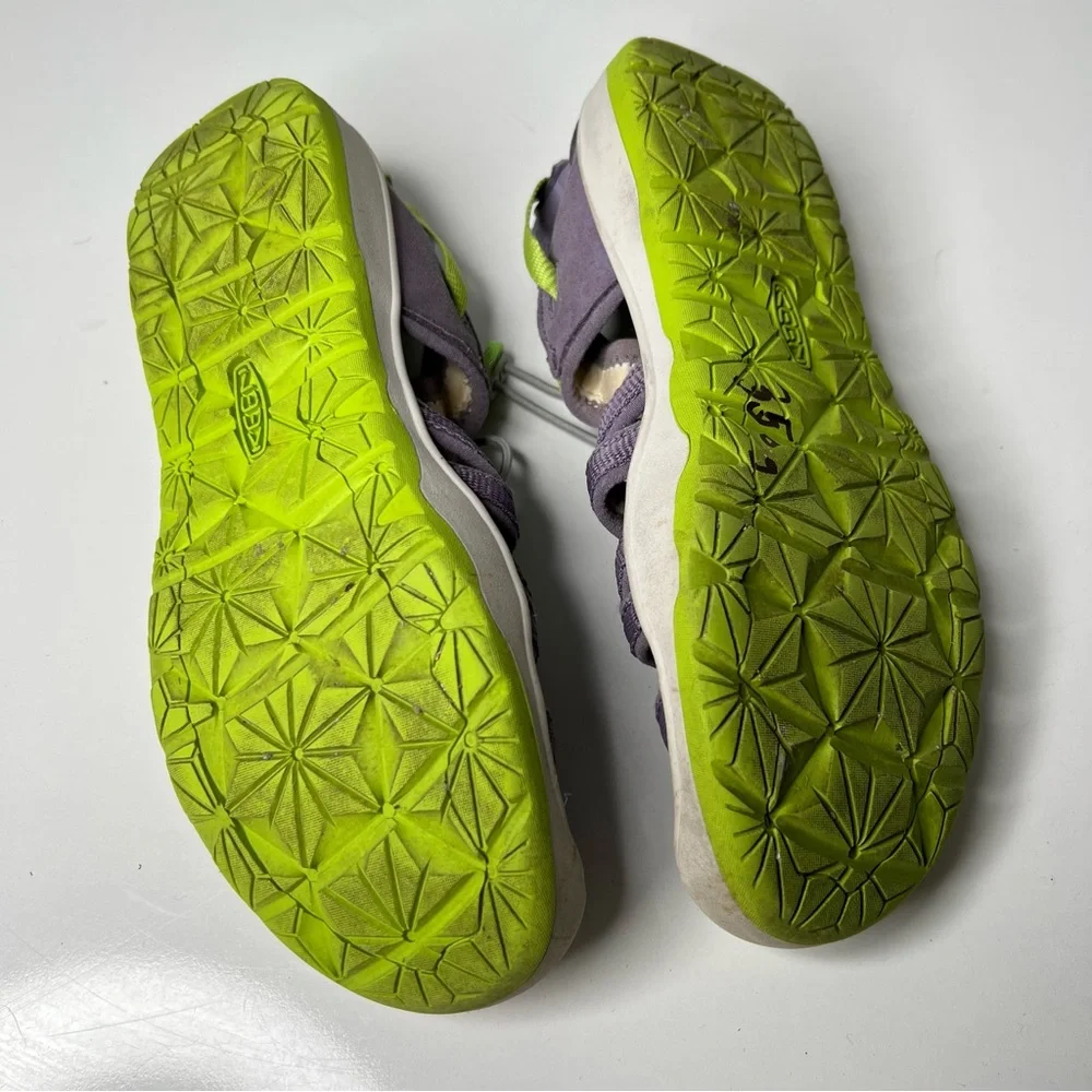 Keen Moxie Big Kids Sport Sandal Water Shoes Size 4 Purple Green